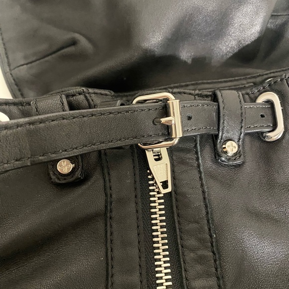 Alexander Wang Lambskin Marti Backpack Bag Washed Black Rhodium Hardware - Picture 13 of 16